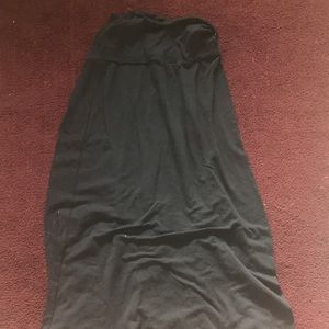 Black maxi skirt